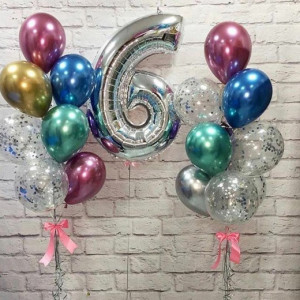 Набор шариков на день рождения "Горячий сет 2"
